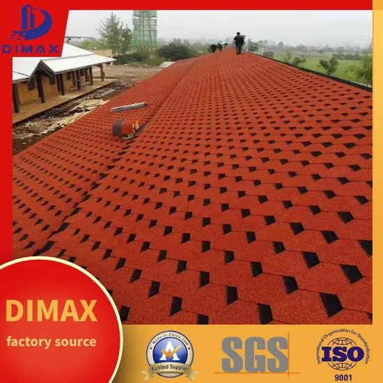 Waterproof Mosaic Stone Coated Fiberglass Asphalt Shingles